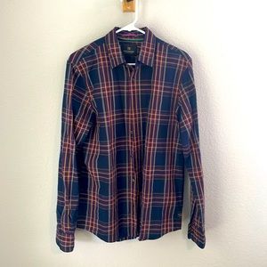 Scotch & Soda Button Down, Purple/Gold, Medium